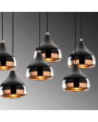 Lustre Yildo noir - 88x36x112 cm