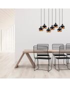 Lustre Yildo noir - 88x36x112 cm