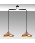 Barek patinierter Kronleuchter - 100x35x132 cm