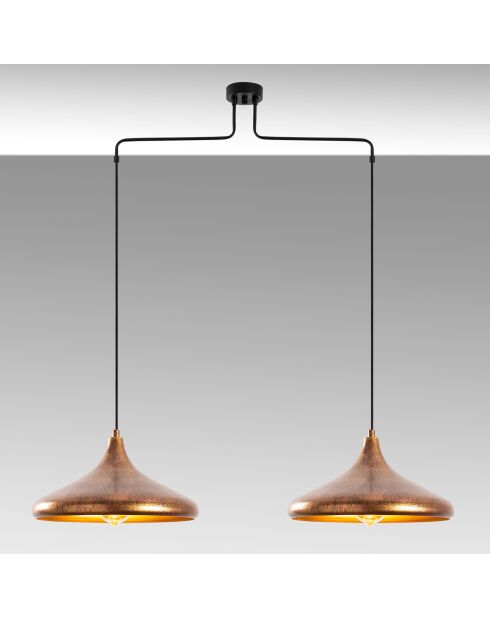 Barek patinierter Kronleuchter - 100x35x132 cm
