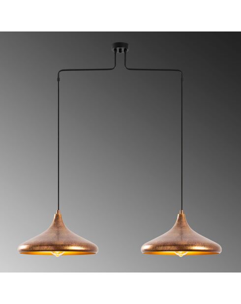 Barek patinierter Kronleuchter - 100x35x132 cm