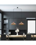 Barek patinierter Kronleuchter - 100x35x132 cm