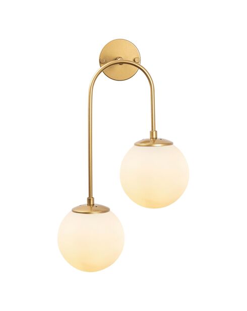 Lampada da parete gioiello in oro brillante - 30x55x15 cm