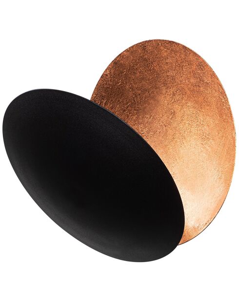 Applique Yosma cuivre/noir - 25x25x16 cm