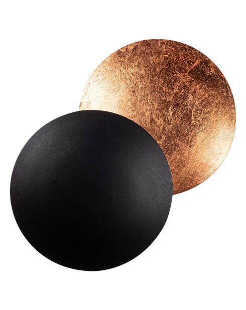 Applique Yosma cuivre/noir - 25x25x16 cm