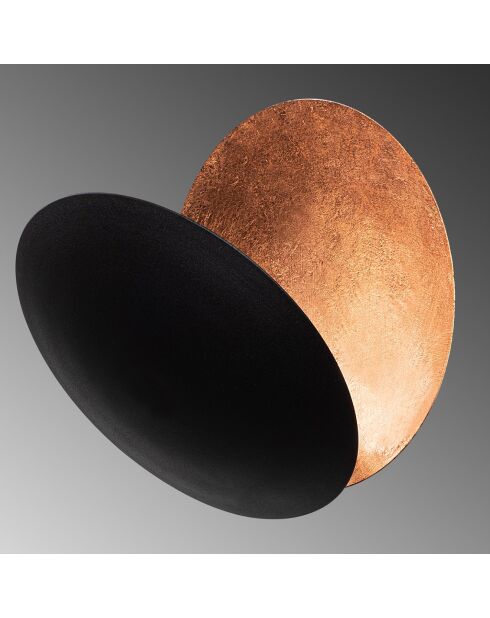 Applique Yosma cuivre/noir - 25x25x16 cm