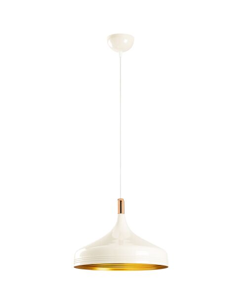 Saglam Kronleuchter gold/weiß - D. 36x28x124 cm