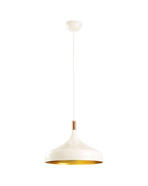 Lustre Saglam doré/blanc - D. 36x28x124 cm