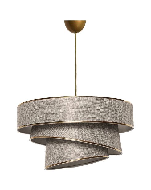 Lustre Couper doré/beige - 40x40x30/70 cm