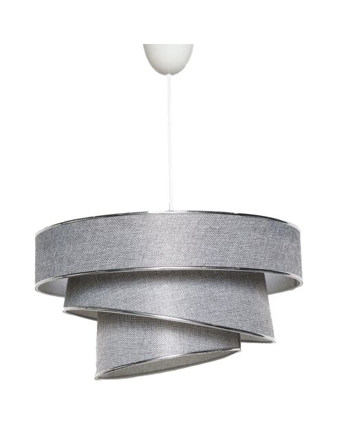 Lustre Couper  gris argenté - 40x40x72 cm