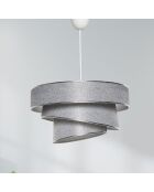 Lustre Couper  gris argenté - 40x40x72 cm