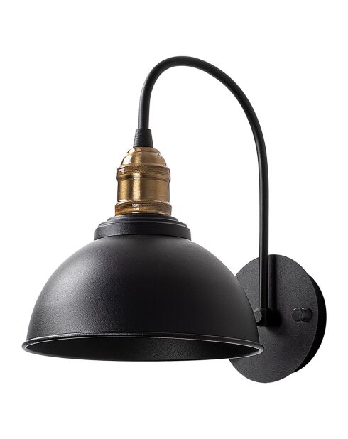 Antieke zwarte Varzan wandlamp - D.21x27x36 cm