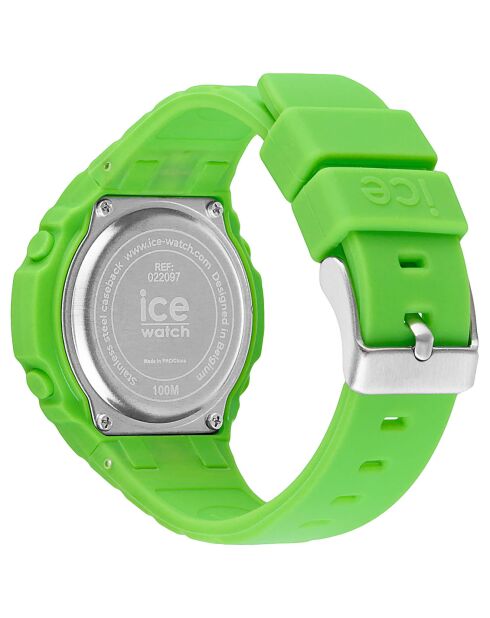 Montre digitale Mixte en Silicone Ice Digit Ultra Small verte
