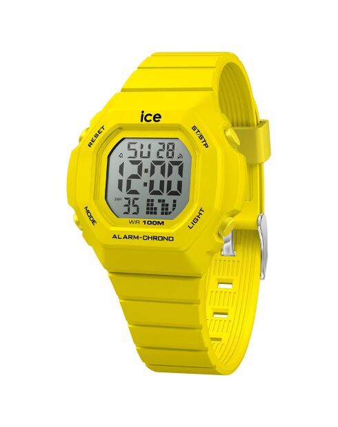 Montre digitale Mixte en Silicone Ice Digit Ultra Small jaune