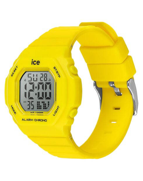 Montre digitale Mixte en Silicone Ice Digit Ultra Small jaune