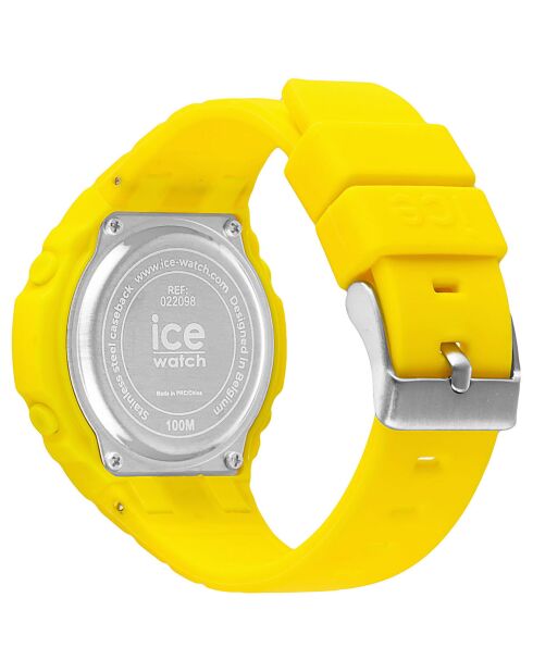 Montre digitale Mixte en Silicone Ice Digit Ultra Small jaune