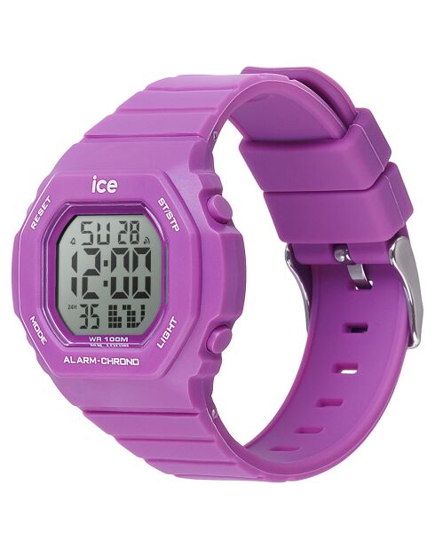 Montre digitale Mixte en Silicone Ice Digit Ultra Small violette
