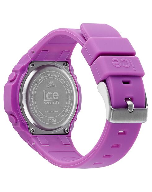 Montre digitale Mixte en Silicone Ice Digit Ultra Small violette