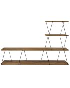 Meuble TV Ilgaz pin - 150x93x30 cm