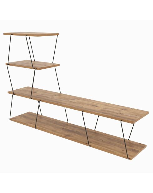 Meuble TV Ilgaz pin - 150x93x30 cm