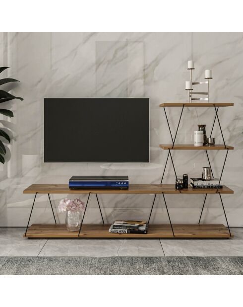 Meuble TV Ilgaz pin - 150x93x30 cm