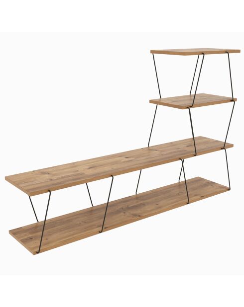 Meuble TV Ilgaz pin - 150x93x30 cm