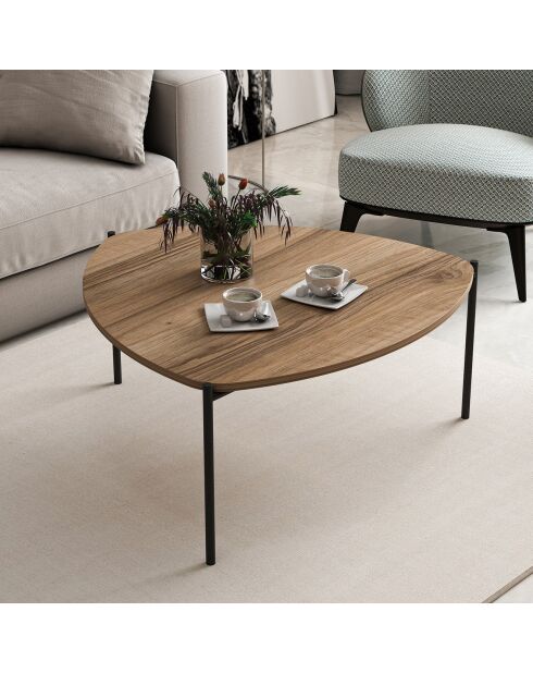 Table basse Lenny noyer - 90x40x89 cm