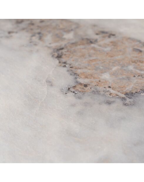 Table basse Prizma marbré - 90x35x90 cm