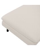 Pouf Isak Tissu bouclé crème - 90x70x44 cm