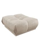 Pouf Cozy Velours côtelé  beige  - 90x105x46 cm