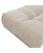 Pouf Cozy Velours côtelé  beige  - 90x105x46 cm