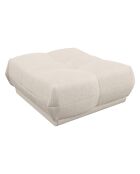 Pouf Cozy Tissu bouclé crème - 90x105x46 cm