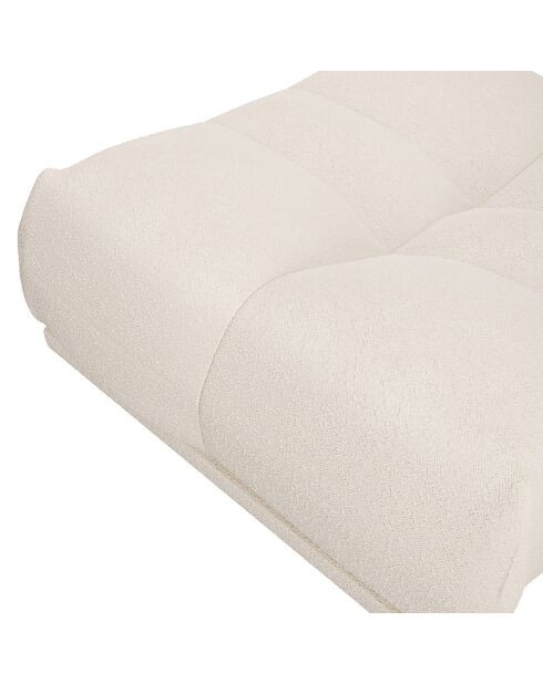 Pouf Cozy Tissu bouclé crème - 90x105x46 cm