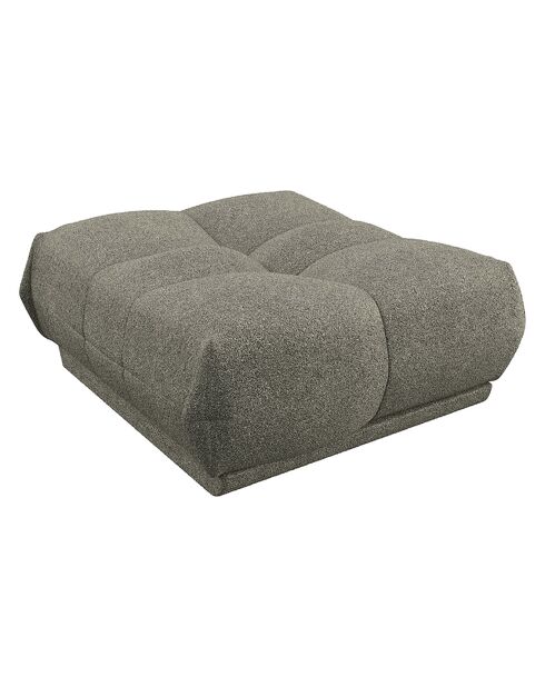 Pouf Cozy Tissu bouclé vert olive - 90x105x46 cm