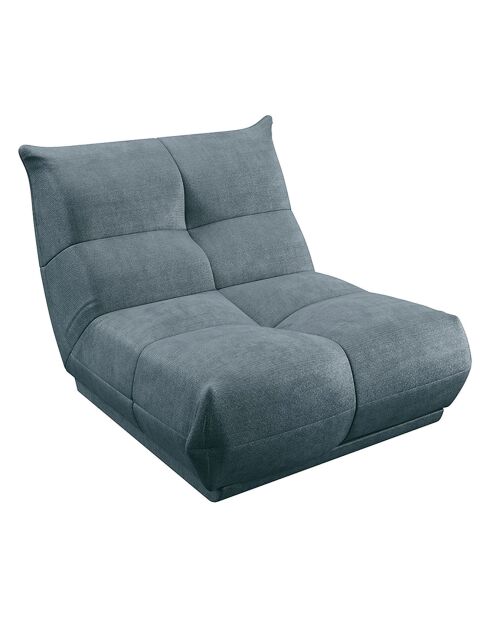 Fauteuil Cozy Velours côtelé aqua - 90x112x80 cm