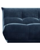 Fauteuil Cozy Velours bleu nuit - 90x112x80 cm