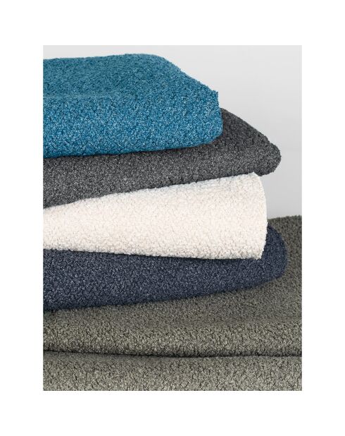 Isak 2-zitsbank antracietgrijs gelusde stof - 155x92x85 cm