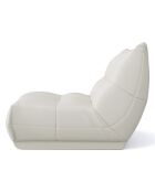 Fauteuil Cozy Cuir blanc - 80x112x80 cm