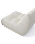 Fauteuil Cozy Cuir blanc - 80x112x80 cm