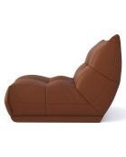 Fauteuil Cozy Cuir camel - 80x112x80 cm