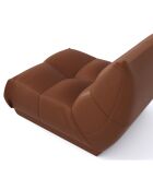 Fauteuil Cozy Cuir camel - 80x112x80 cm