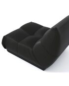 Fauteuil Cozy Cuir noir - 80x112x80 cm