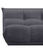 Canapé modulable XL Cozy Tissu bouclette anthracite - 285x375x80 cm