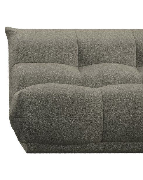 Canapé Angle droit ou gauche Cozy Tissu bouclé vert olive - 285x185x80 cm