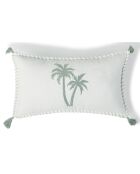 Housse de coussin Oasis bleu glacier - 50x30 cm