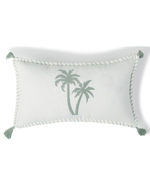 Housse de coussin Oasis bleu glacier - 50x30 cm