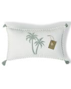 Housse de coussin Oasis bleu glacier - 50x30 cm