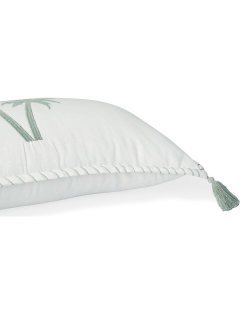 Housse de coussin Oasis bleu glacier - 50x30 cm