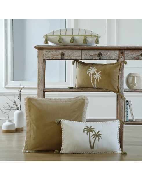 Housse de coussin Oasis sable - 50x30 cm