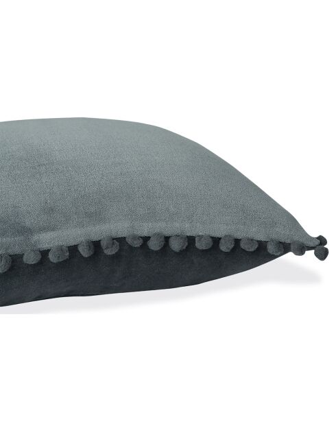 Fodera per cuscino Velvet in velluto blu tempesta